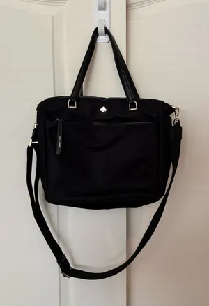 Black Kate Spade Suede Bag thumbnail 1