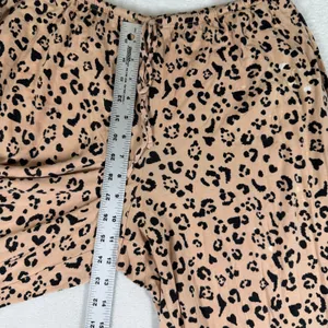 Victoria's Secret Heavenly by Womens Leopard Heart Print Pajama Top Tan Large‎ thumbnail 15