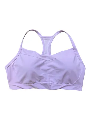 Athleta Vital Sports Bra Blush Lavender Racerback Light Support Yoga Medium thumbnail 2