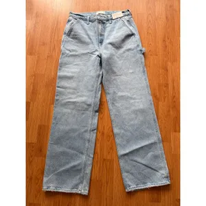 Abercrombie & Fitch 90s Relaxed Carpenter Jean High Rise Size 12 thumbnail 4