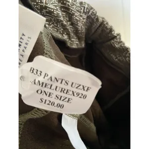 Free for Humanity‎ Womens Pants Sz OS Olive Green Silver Digital Sweatpants NEW thumbnail 7