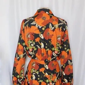 Revolve DODO BAR OR Natasha Dress Genia Floral‎ Retro Print Size 46 US Size 10 thumbnail 10