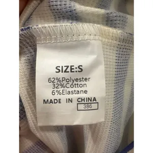 Blue White Striped 2 Piece Skirt Set Sleeveless tennis pickleball Small preppy thumbnail 8