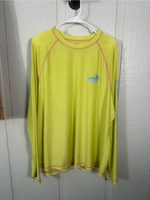 Cabana By Crown & Ivy Green Rashguard Size XL EUC thumbnail 2