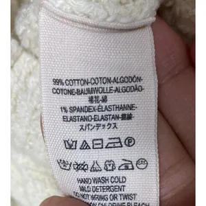 Free People‎ Cowl Neck Sweater Sz S Chunky Cable Knit Boho Cream Stretch Y2K thumbnail 4