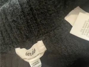 aerie Black Knit Cozy Jogger Pants thumbnail 2
