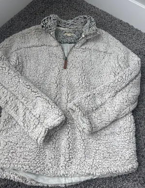 Fluffy Jacket Gray Size M thumbnail 1