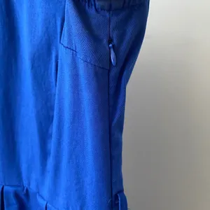 Lindy Bop Cotton Rockabilly Retro Pinup Cutout Pleated Fit Flare Dress S Blue thumbnail 4