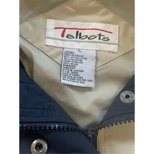 Vintage‎ Talbots Womens khaki Rain Coat size large thumbnail 3