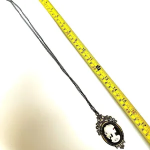 Girl Skeleton Cameo Pendant necklace thumbnail 8