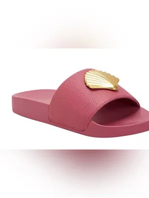 Katy Perry Pool Slide Shell sandals in dark pink, Pink Size 7 thumbnail 2