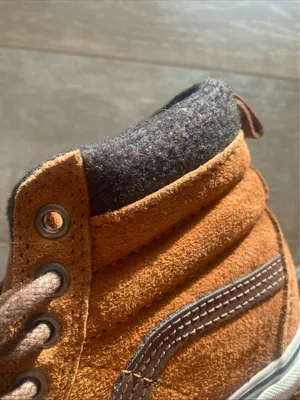 Vans ard Sk8 Hi Chestnut Plaid Sneakers Shoes Women 6.5 thumbnail 4