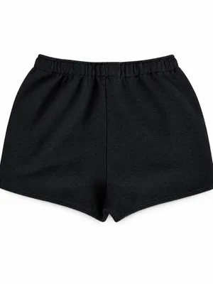 Black Waffle Knit Lounge Sleep Shorts Size Small thumbnail 3