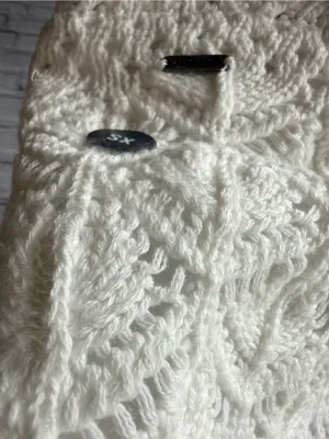 NWT Hollister White Knit Crochet halter top with Spaghetti Straps XS thumbnail 7
