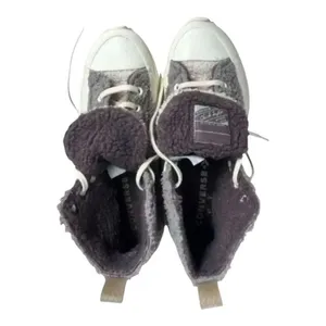 Converse Run Star Grey Hike Hi Platform M8/W9.5 172202C Sherpa Vapor Boot Shoes thumbnail 7