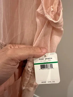 NWT Free People sheer gauze Go Lightly slip dress thumbnail 4