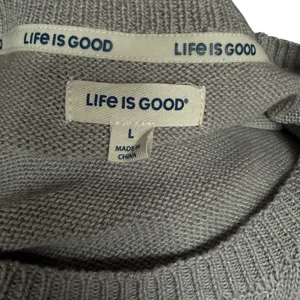 NWT LIFE IS GOOD 2pc Long Sleeve‎ Pull Over Sweater And Shorts Sz L thumbnail 8
