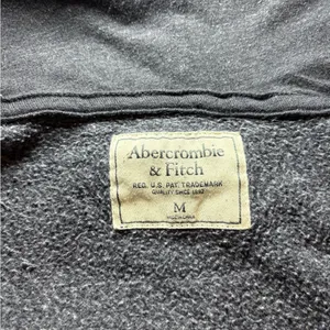Abercrombie & Fitch New York Logo Hoodie Sweatshirt | Vintage Y2K Gray Medium thumbnail 8