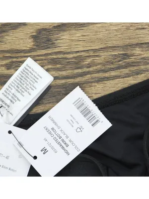NWT Cotton On High-Waisted Cheeky Bikini Bottoms 6335721-46 Black Shimmer M thumbnail 8