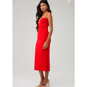 Bardot Women’s Vienna Fire Red Midi‎ Dress Small $139 thumbnail 2