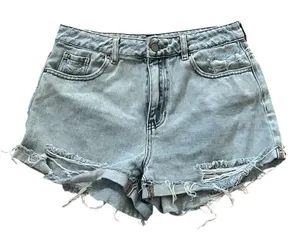 PacSun Women's Mom Denim Shorts Size 28 Blue Distressed Casual Summer thumbnail 1