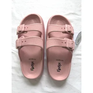 Floopi Womens Pink Cloud Slides Double Buckle Adjustable Sandals Size 9 EU 40 thumbnail 2