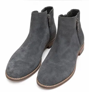 Blondo Women’s Gray Suede Waterproof Ankle Booties. Size: 8 thumbnail 1