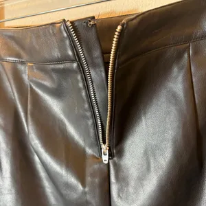 Garage Black Faux Leather Mini Skirt Side‎ Slit Size Small thumbnail 4