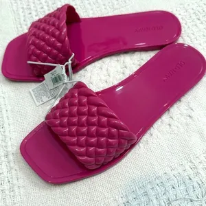 Old Navy 7 braided band jelly sandal flats slides pool shoes 2938 thumbnail 8