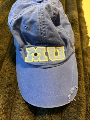 Disney Monsters University Royal Blue Cotton Baseball Cap thumbnail 1