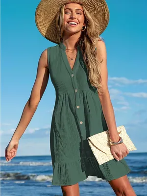 CUPSHE "Matcha Mood" Green Mini Dress XXL NWT thumbnail 3