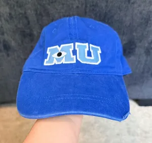 Disney Pixar Monsters University Blue Distressed Adjustable Hat thumbnail 1