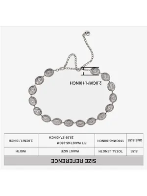 NEW Metal Chain Dress Belt Hollow Out Daisy Sweater Belt thumbnail 2