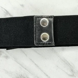 NWT Francesca's Beaded Bow Stretch Cinch Belt Small/Medium (S/M) Black ✨ thumbnail 8