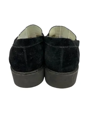Franco Sarto Carol Black Suede Leather Chunky Sole Loafers Size 7.5 thumbnail 7