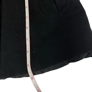 Womens Black Wool Blend Peacoat Size M Double Breasted 6 Button Long Winter Coat thumbnail 6