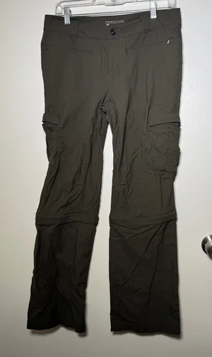 REI Womens 8 Olive Convertible Cargo Pants Outdoors Active thumbnail 1