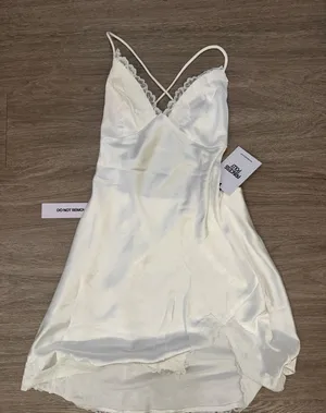 Princess Polly White Slip Dress Mini thumbnail 1