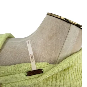 Free People Ella Cropped Cardigan Lime Green Ribbed Button Front Small‎ thumbnail 9