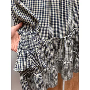 NEW Tuckernuck Pomander Place Navy Gingham Kenzie Dress Size Small thumbnail 9
