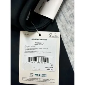 DSG Momentum Womens High-Rise Capri Leggings Pure Black Small‎ DAW12304B thumbnail 6