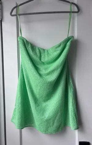 ASOS Green Sequin Mini Dress thumbnail 1