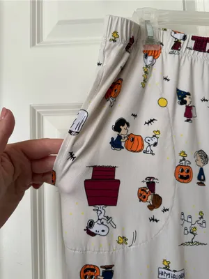 Beauty Sleep Social x Peanuts Halloween Pajama Set Plus Size XXL thumbnail 10
