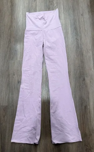 Skims Cotton Jersey Foldover Pant Dusk Pink Flare AP-PNT-0715 Womens XS NEW thumbnail 1