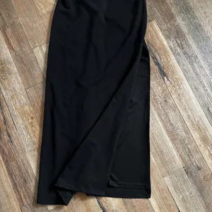 Lulus Romantic Existence Black Column Maxi Dress Size L thumbnail 10