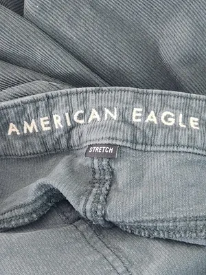 American Eagle Dusty Green Mom Straight Corduroy Jeans Size 4 thumbnail 9