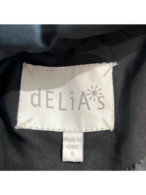 dELiA's Black Puffer Jacket Women's Size Small thumbnail 3