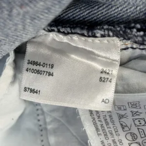 Levi's Premium Womens 24 Jeans Wedgie Straight‎ Button Fly Light Wash Distressed thumbnail 12