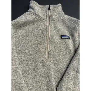 Patagonia Better Sweater Women's small beige Quarter Zip Fleece Jacket Pocket thumbnail 5