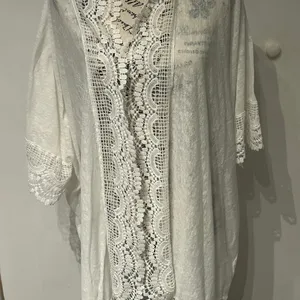 White Lace Kimono Cardigan Size 18W thumbnail 4